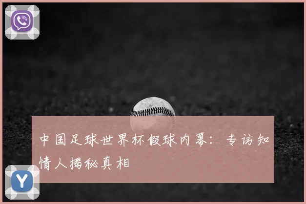 中国足球世界杯假球内幕:专访知情人揭秘真相