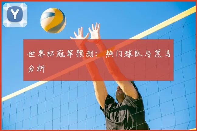 世界杯冠军预测：热门球队与黑马分析
